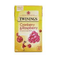 Twinings Cranberry and Respberry Tea ทไวนิงส์ แคนเบอร์รี่และราสเบอร์รี่ ชาอังกฤษ (UK Imported) 2กรัม x 20ซอง