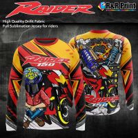 2023 design raider sublimation  full jersey shirt long sleeves thai look for ridersmotorcycle jersey cycling jersey long shirt，Can be customization