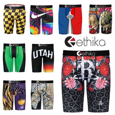 Ethika NBA Sports Underwear Basketball Sports Training Plus Size Quick Drying Breathable Shorts Hip Hop INS Fashion US Style Cycling Surfing Beach Pants