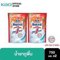 [799.-ส่งฟรี] [แพ็ค2]มาจิคลีน น้ำยาถูพื้น สวีท โรส  การ์เด้น ถุงเติม 750มล [Pack2]Magiclean Sweet Rose Garden 750ml