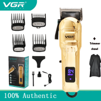 VGR Cortadora De Pelo Profesional Para Peluquero,Cortador De Pelo Inalámbrico Con Pantalla LCD ดิจิตอล Recarable,2021 V, V-268, 2000MAh