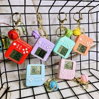 Mini Classic เกมพวงกุญแจ Retro Nostalgic แบบพกพา Tetris คอนโซลเกมมือถือ Key Chain ของเล่นอิเล็กทรอนิกส์จี้ของขวัญ