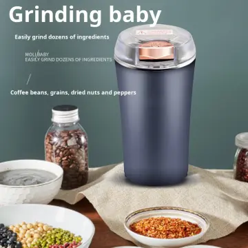 Mini Electric Grinder Household 300ml Ultrafine Baby Food Pulverizer Coffee  Grinder Spice Pepper Grinder Grain Mill 2/4 Blades - AliExpress