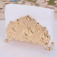 IMUWEN Metal Napkin Holder Serviette Holder Resistant Paper Tissue Rack Luxury Home Party Dining Table Decor