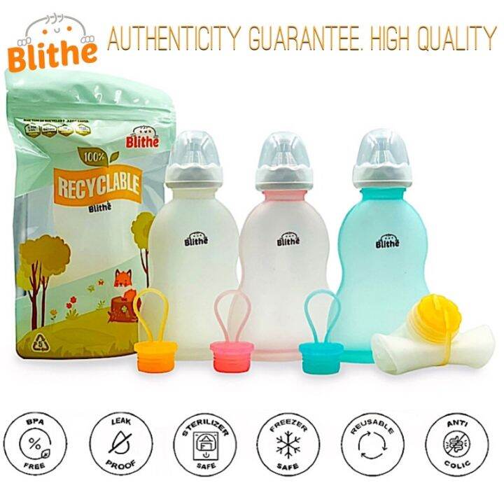 bottle feeding bottle blithe anticolic silicone baby bottle w