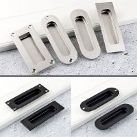 【LZ】❇◕ﺴ  Stainless Steel Hide Embed Handle Kitchen Sliding Door Knob Cupboard Door Pull Cabinet Drawer Wardrobe Invisible Furniture Pull