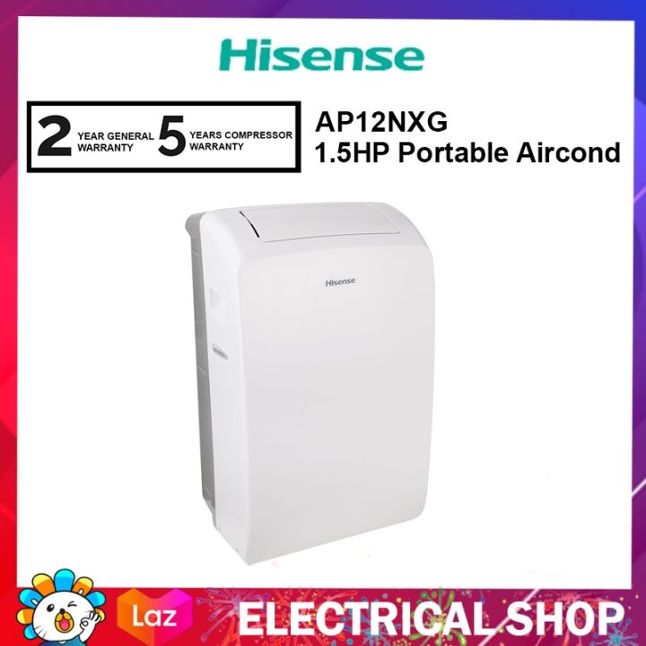 Hisense 15hp Portable Air Conditioner Ap12nxg Non Inverter Aircond Penghawa Dingin Lazada 5808