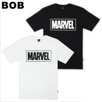 BOB Marvel Family T-Shirt - เสื้อยืดผู้ชาย ผู้หญิง ลายโลโก้มาร์เวล สินค้าลิขสิทธ์แท้100% characters studio S-3XL