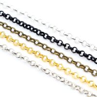 5 Meters/lot 2.0mm 2.5mm 5 Colors Plated O-ring Unwelded Iron Cable Chains Necklace DIY Jewelry Making Findings Accessories DIY accessories and others