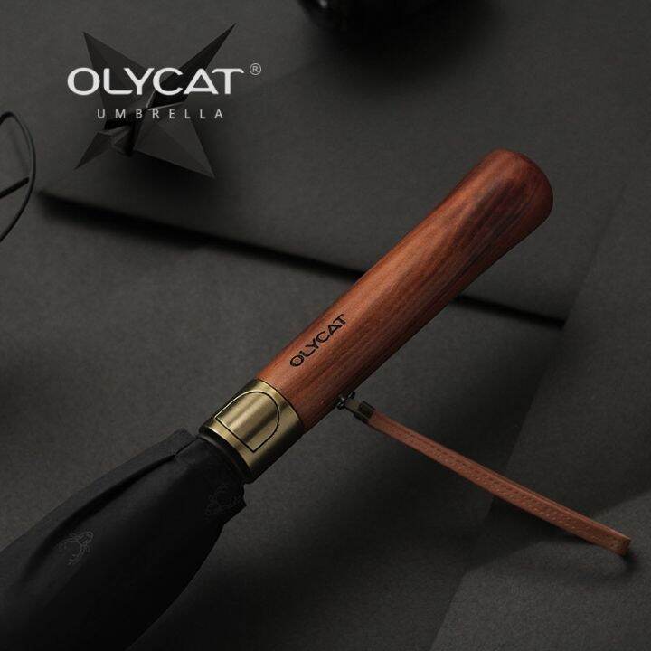 olycat-new-long-umbrella-rain-women-men-wooden-handle-automatic-umbrellas-windproof-8k-double-layer-golf-umbrella-guarda-chuva