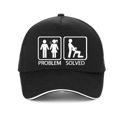 2023 New Fashion  Problem Solved Cap Humor Inspired Design Baseball Caps Letter Dad Hat Adjustable Snapback Hats Gorras，Contact the seller for personalized customization of the logo