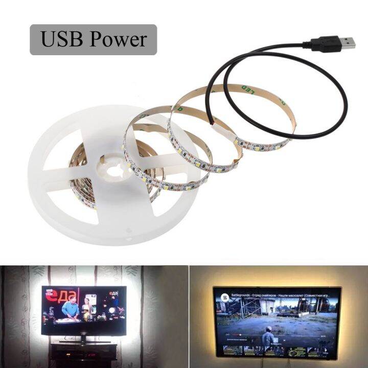 5v-led-strip-light-2835-usb-battery-power-flexible-led-tape-waterproof-60led-white-warm-for-tv-background-lighting-night-lights