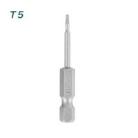 1ชิ้น S2อัลลอยเหล็กยาว50มม. หัวไขควง Torx 1/4Quot; ด้ามหกเหลี่ยม T7 T6 T8 T9 T10 T15 T20 T25 T30 T40ดอกไขควง T45