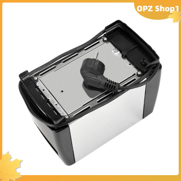 opz-เครื่องปิ้งขนมปังอัตโนมัติแบบเต็มพร้อมร่องคู่สำหรับทำขนมปังอาหารเช้าในบ้าน