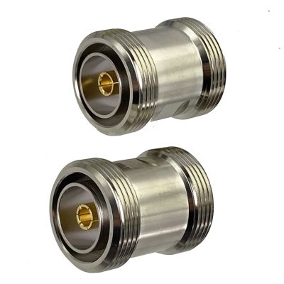 1pcs Connector Adapter 7/16 L29 DIN Female Jack to 7/16 Female RF Coaxial Converter Straight New Brass