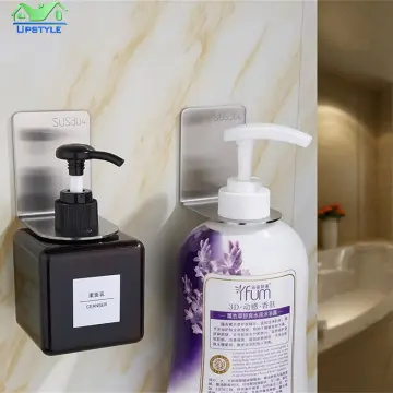 Shower Bottle Holder Wall Mounted Shower Gel Rack Adhesive