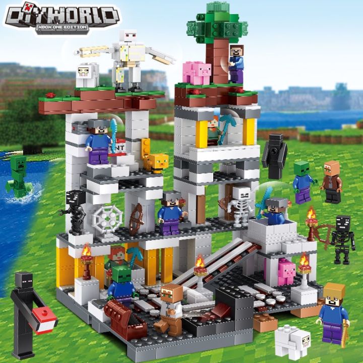 Toptoy Lego Minecraft Set The Jungle Tree House Zombie Figures Building  Blocks Educational Toys For Boys Compatible With Lego | Lazada