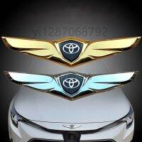 Hot New Metal for Toyota Camry Corolla Yaris Hilux Highlander Aqua Rav4 Prius Cruiser Car Front Grille Rear Fender Badge Wings Sticker DD6 zhi