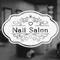 ✧◕ Nail Salon Window Decal Vinyl Wall Sticker Art Decoration Beauty Hair Salon Sign Custom Shop Name Removable Mural 3W10