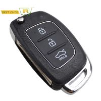 ❅❆ Flip Key Remote Key Cover Shell For Hyundai Creta I20 Tucson Elantra Santa fe Solaris ix35 ix45 With Blade Fob Case