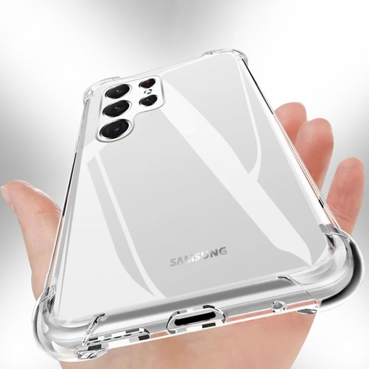clear-phone-case-for-samsung-galaxy-s22-s23-ultra-s21-s20-fe-s10-plus-a52-a52s-a51-a53-a72-a71-a32-a12-shockproof-silicone-cover