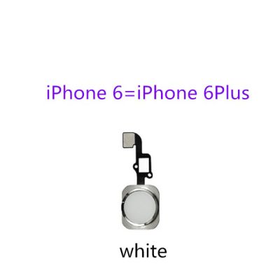 【❖New Hot❖】 nang20403736363 สำหรับ Iphone 5 6 6S 7 8 Plus 5S Se 6S Plus ปุ่มกลับบ้านพร้อมสายเคเบิลงอได้สติกเกอร์ยาง Touch Id ลายนิ้วมือ