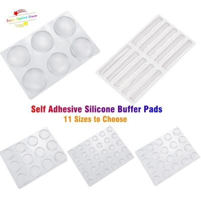 【LZ】 1 Pack self adhesive Buffer Pads Soft Silicone Door Stopper Cabinet Bumpers Wall Protector Furniture Refrigerator Anti-crash Pad