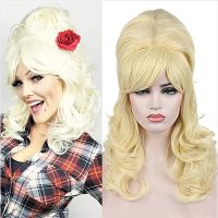 【jw】❈  HAIRJOY  Wig Womens Curly Resistant Synthetic Hair Wigs