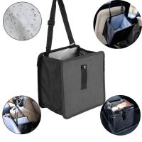 Waterproof Car Trash Can Bin Auto Car Accessories Organizer Garbage Dump For Trash Can Cars Storage Pockets Closeable Portable