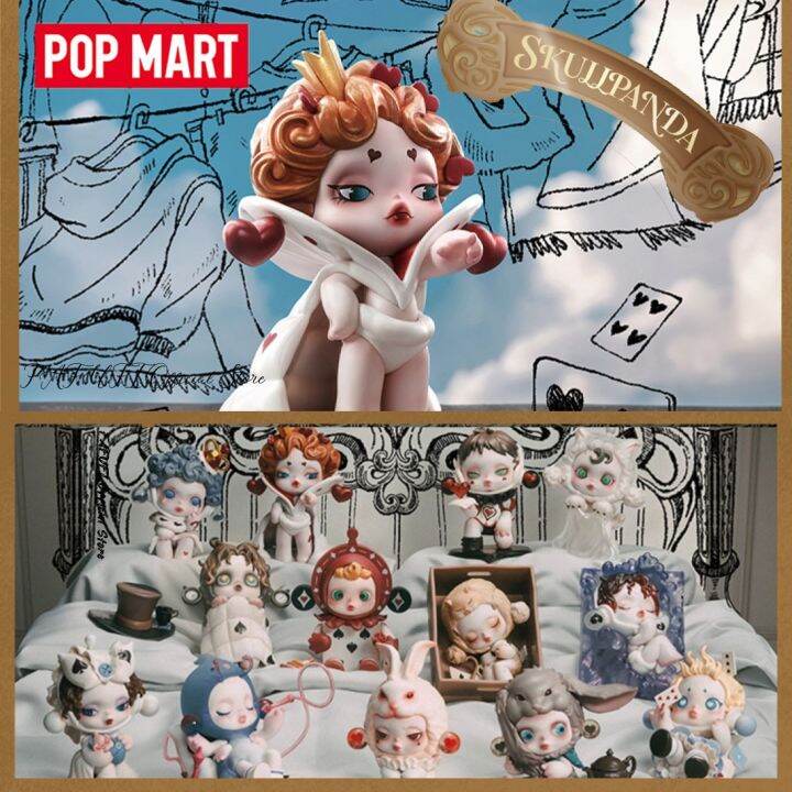 vgfh-mall-popmart-skullpanda-ซีรีส์ทุกวันตุ๊กตากระเป๋าลึกลับน่ารักคอลเลกชันของประดับโต๊ะทำงานภาพอนิเมะ