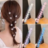 Childrens Hair Clip Braided Hair Small Flower Hair Buttons Hairpin Girl Cute Headdress Girl Mini Hair Claw Hair Accessories