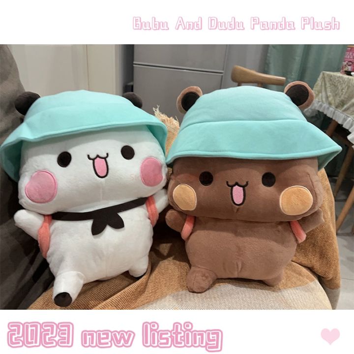 2023 Bubu And Dudu Panda Plush Cute Cartoon Panda Bear Kawaii Doll Stuffed  Soft Pillow Toy Children's Day Gifts For Kids Anime Trends