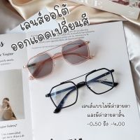 แว่นสายตาสั้น เลนส์มัลติโค้ทออโต้ กรองแสง ออกแดดเปลี่ยนสี รุ่น 9301 ออโต้