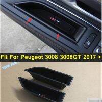 แต่งรถพาเลทชนิดช่องอกเก็ตตี้3008GT 2017-2022 /Plastica Portaoggeti Bracciolo Contenitore Scatola Copertura Trim Per Peugeot 3008