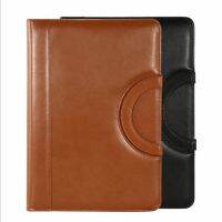 【CC】 Multifunctional Folder File Holder Leather Binder Zip Briefcase Office Document Organizer