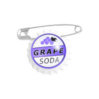 [COD] การระเบิด grape soda ฝาขวดคลิปหนีบกระดาษเข็มกลัดยีนส์ คลิปหนีบกระดาษสร้างสรรค์กระเป๋าเป้สะพายหลังเข็มกลัด