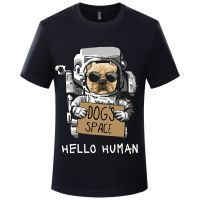 2023 Summer T-shirt DOGS SPACE mens clothing printed Tshirt casual short sleeve top cotton T shirt men loose free shipping