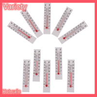 Variety ✨Hot Sale✨ 10 pcs 5cmX1.1cm Miniature Paper กระดาษแข็งเครื่องวัดอุณหภูมิในร่ม-20-50องศาเซลเซียส