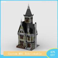NEW LEGO Modular Assembled Building Blocks Street View Model MOC Haunted House Building Model DIY Childrens Assembled Toys Holiday Gift