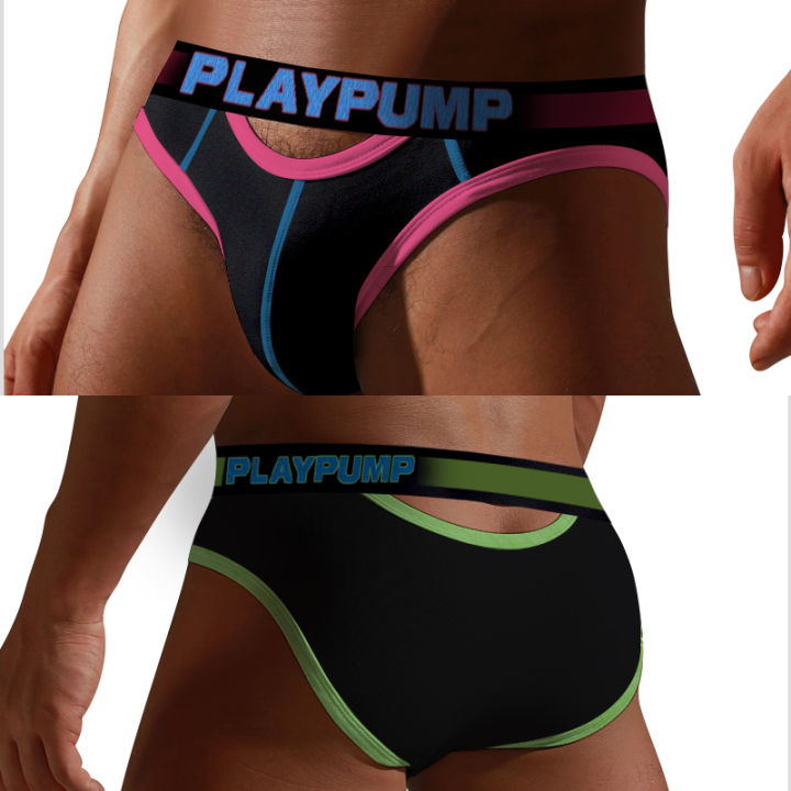 playpump-3pcs-ตาข่ายผ้าฝ้ายเซ็กซี่กางเกงในชายกางเกงในชายกางเกงแห้งเร็วชุดชั้นใน-jockstrap-ชุดชั้นในชายสั้น-clothes-pp9112