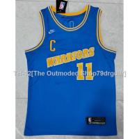 ✹☞∈ 2023 new season NBA men Golden State Warriors 11 Klay Thompson embroidery basketball jerseys jersey C blue