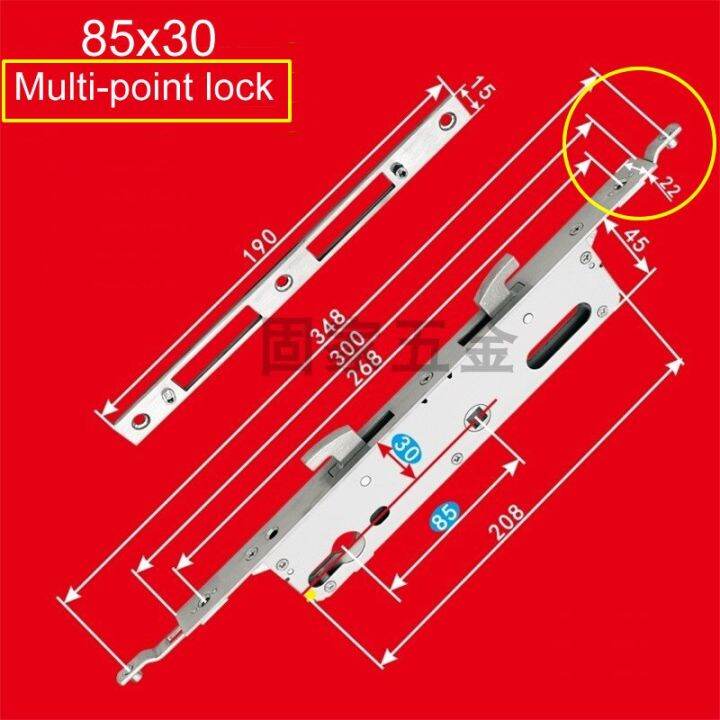 Aluminum Alloy Door Sliding Door Double Hook Lock Body,For Fingerprint