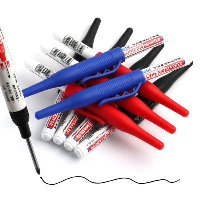 【cw】 1/3/4Pcs Large Capacity Markers Woodworking Decoration purpose Deep Hole Pens Ink