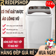 HCMMáy giặt 7kg bán tự động màu xám nắp đen máy giặt 1 lồng cửa trên