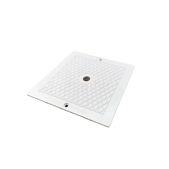 D25.5cm skimmer cover pool deck skimmer lid cover with 3 holes swimming pool parts 10”Square