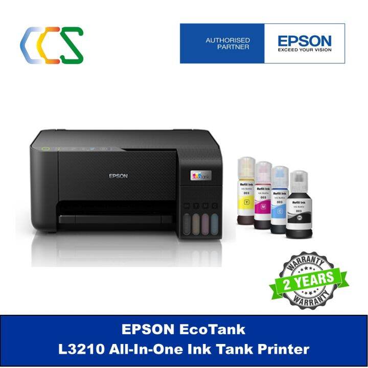 Epson EcoTank L3210 AllinOne Ink Tank Printer (Print, Scan, Copy