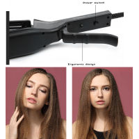 Professional Hair Crimper Curling Iron Wand Ceramic Corrugated Wave Corn Irons Wave Curler Iron Electric Corrugation Plate Clip