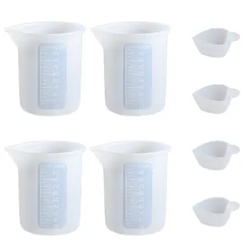 Silicone Measuring Cups for Epoxy Resin, Reusable Mixing Cups