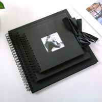 31 x 31cm Photo Album Creative 30 Black Pages DIY Album Scrapbooking Craft Paper Photograph Album for Wedding Anniversary GiftsF  Photo Albums
