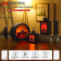 LIZHOUMIL โคมไฟ Led โรแมนติกจำลองการออกแบบเปลวไฟเครื่องประดับเตาผิงสำหรับบ้านสวนวิลล่าการตกแต่งสวน